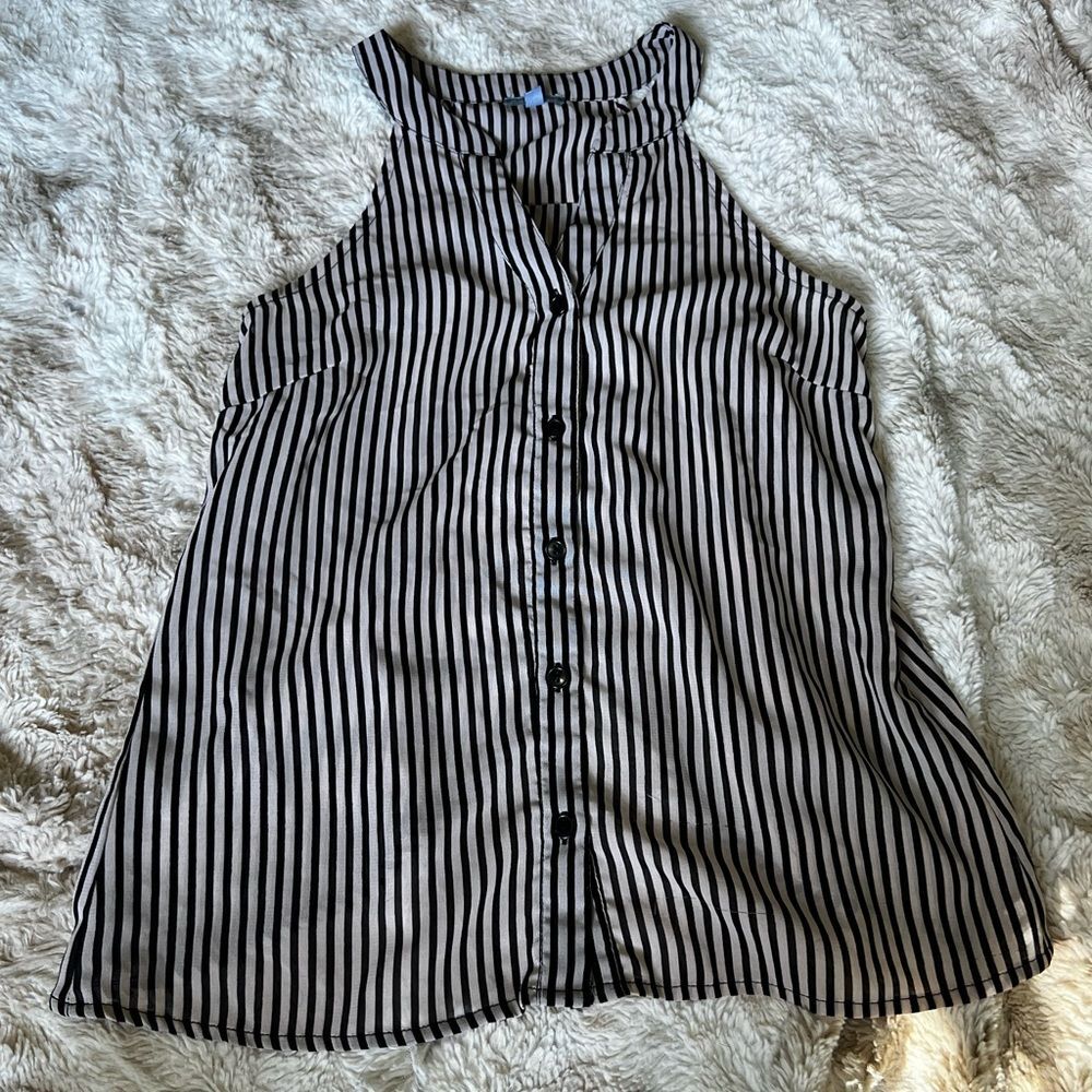 Charlotte Russe Striped Button Down Blouse
